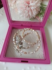 Set! Unikate Natürliche Keshi Perlen-Kette mit Einer Barock-Perlen Anhänger