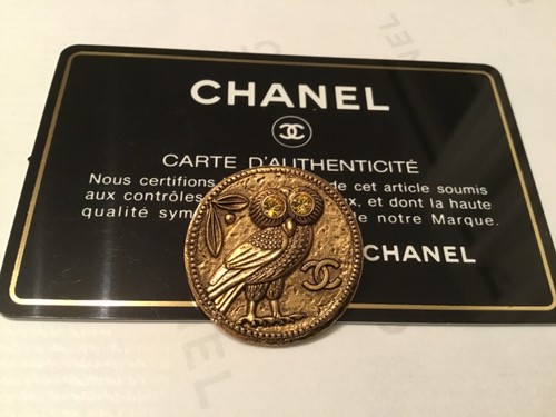 Chanel knopf eule mit - chanel,