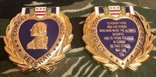 PURPLE HEART CHALLENGE COIN