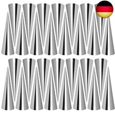 Cannoli Röhrchen, FantasyDay 30 Stück Schillerlockenform aus Edelstahl S