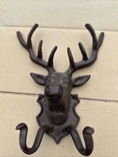 GARDEROBE GARDEROBENHAKEN HAKENLEISTE MANTELHAKEN HAKEN HIRSCH HIRSCHKOPF JAGD