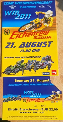 Speedway programm ticket - speedway,