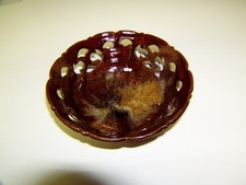 DDR Obstschale, Keramik, Braun