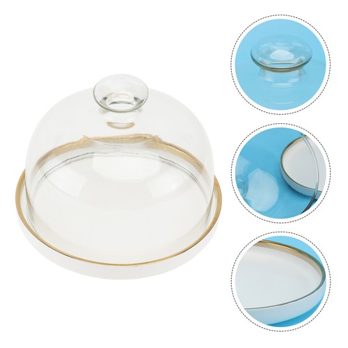 Torten set tortenglocke glass - set,