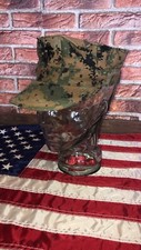 Orig US MARINES USMC Cap Gebraucht MARPAT Woodland Digital MCCUU Small Gestickt