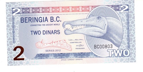 Beringia 2 dollar schein - dollar,