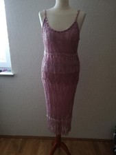 NICOWA 2 Teiler gehäkelt Top Rock Damen  gr.40-44 Midi farbe mauve