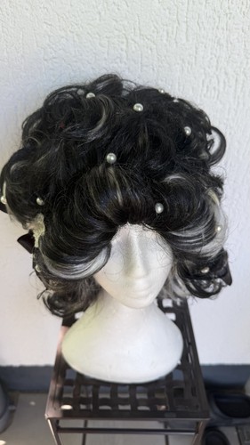 Barock perücke damen schwarz - perücke,