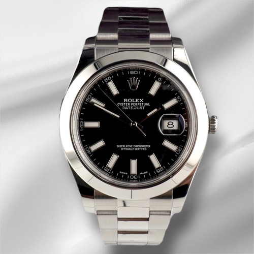 Rolex 41mm datejust schwarz - rolex,