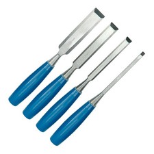 4-tlg Stechbeitel Stech Stemm Eisen Holz Beitel 6 12 18 24 Holzheft 