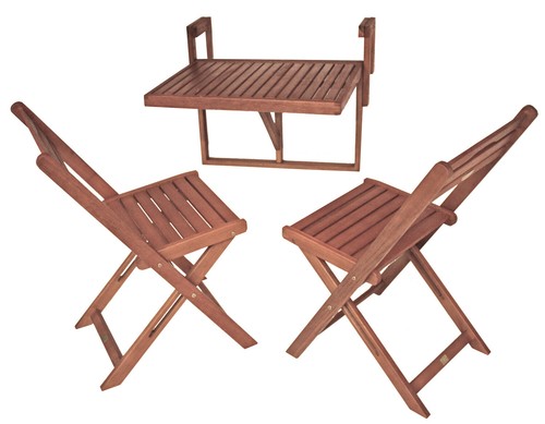 Balkonmöbel set teilig - balkonmöbel, 3-teilig