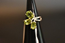Sterling Silber Peridot Ring