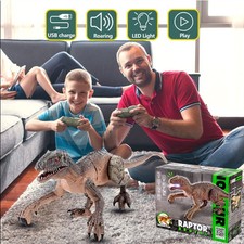 Dinosaurier Spielzeug Ferngesteuertes Dino LED Beleuchtung Brüllendes Gehen Neue