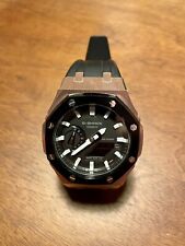 G-SHOCK Casioak AP Royal Oak MOD - ROSE GOLD & SCHWARZES Gummiband Casio GA2100