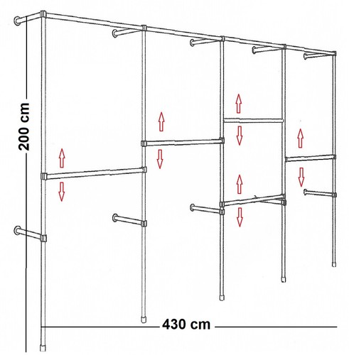 430 kleiderständer - 430, cm
