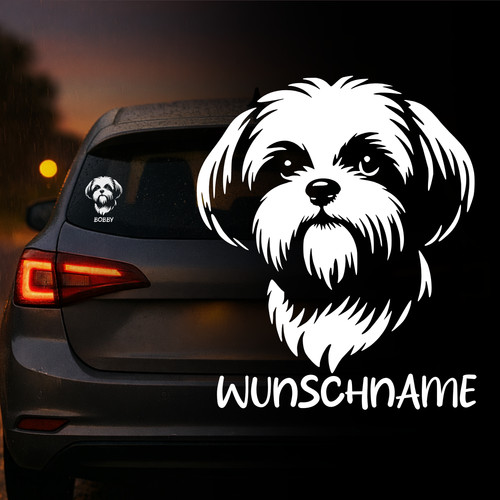 Auto aufkleber shih tzu - auto,