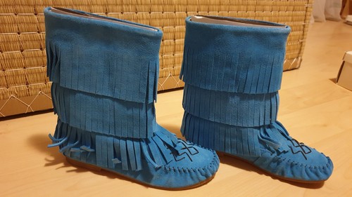 Mokassin stiefelette mit - mokassin,