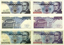 2 Banknoten - POLEN - 100000