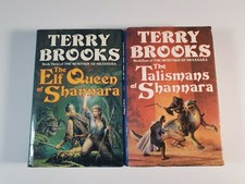 Terry Brooks Talisman & Elf Queen of Shannara 2 Book Bundle Fantasy Hardback 