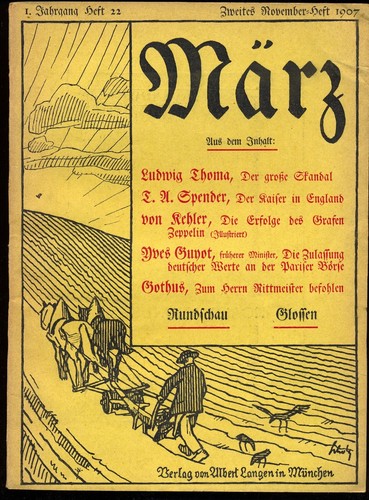 März halbmonatsschrift - mÄrz, •