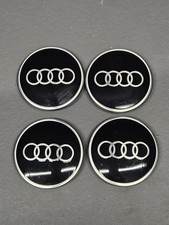 4x Audi Nabendeckel original 81A601170 schwarz A4 A5 A6 S-Line