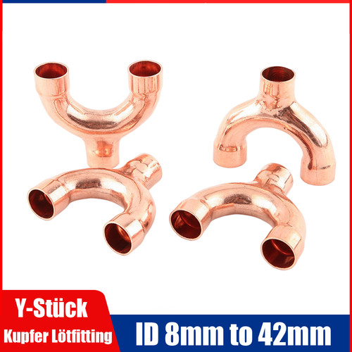 Kupferrohrfitting stück - kupferrohrfitting, y-stück