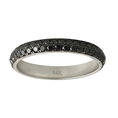 Schwarzer diamant bandring - diamant, in
