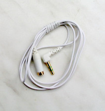 Kopfhörer Audio AUX Stereo Verlängerungs Klinken Kabel 3,5mm - 1 Meter in weiß