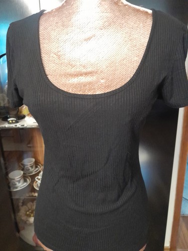 Damen shirt schwarz xl - schwarz, gr