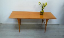 50er 60er Couchtisch Kaffeetisch Ahorn 150 cm lang elegant, Mid Century ILSE ?