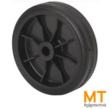 Rad 80–300 mm – Gummi schwarz – leichtes Einbaurad Ersatzrad Rolle – für Grill