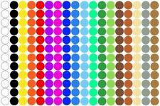 100 Stück Klebepunkte  Punkte Kreise Aufkleber Punkt Inventur Folie Markierung