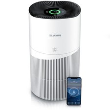 Brandson Luftreiniger 402m3/h Hepa13 Toxinfilter 4 Filterstufen bis 105 m2