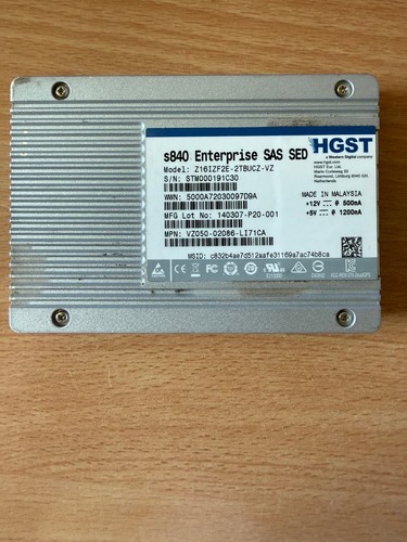 Hgst s840 sas sed ssd - sed, 2tb