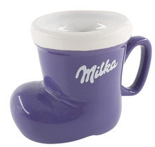 Milka Stiefel Tasse Weihnachten Lila Winter Xmas Edition Sammlerstück Becher