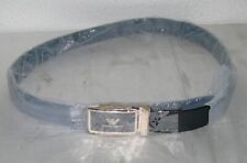 Giorgio Armani Automatik Echt Leder Gürtel L- 48/120cm B-3,5cm Gold Schwarz