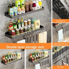 2x Edelstahl Küchenregal