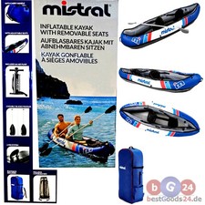 Mistral Nylon Kajak 3-Luftkammersystem Kanu mit 2 Doppelpaddeln 330 Lang