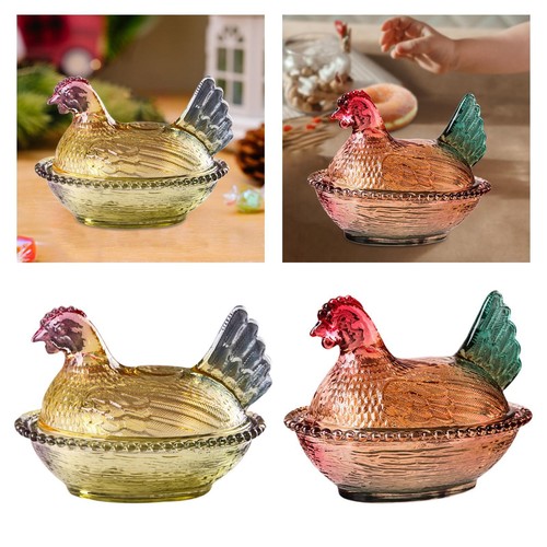Huhn süßigkeiten schale - huhn, glas