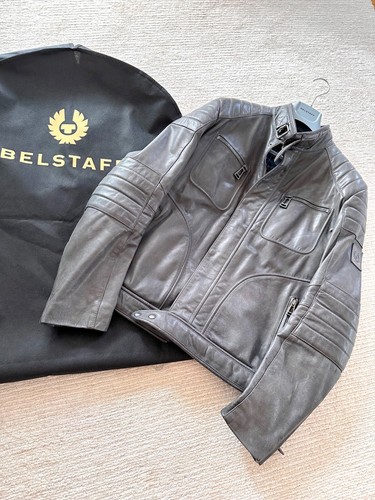 Belstaff weybridge lederjacke - weybridge,