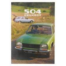 Peugeot 504 GR TI Limousine Kombi 7-Sitzer Prospekt 07/1978 MJ 1980 englisch