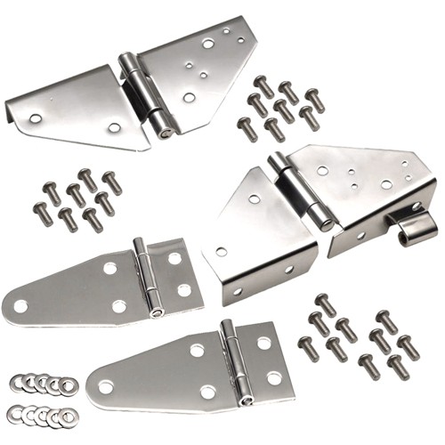 Edelstahl scharniere set - edelstahl,