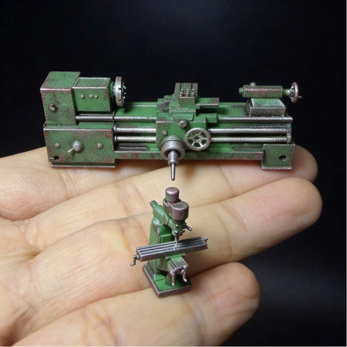 Diorama drehmaschine - 1/64,