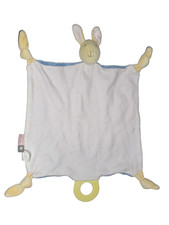 GoBo Kinder Hase Häschen blau beige orange Schmusetuch Schnuffeltuch Kuscheltuch