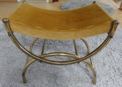 Vintage messinghocker vanity - /,