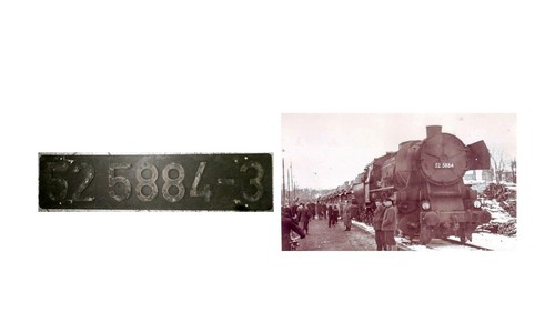Original lokschild 5884 - original,