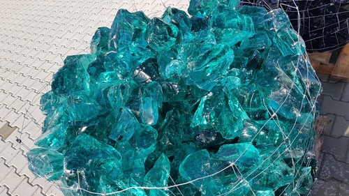Glassteine türkis dekosteine - türkis,