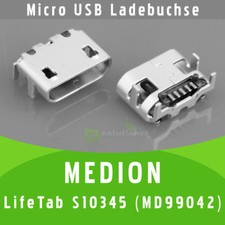 ✅ Medion LifeTab S10345 MD 99042 Micro USB DC Buchse Ladebuchse Port Connector