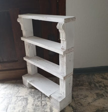 Massives ShabbyChic Wandregal Deko weiß Re100