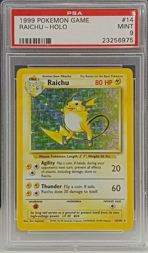 Raichu pokemon base set holo - raichu,
